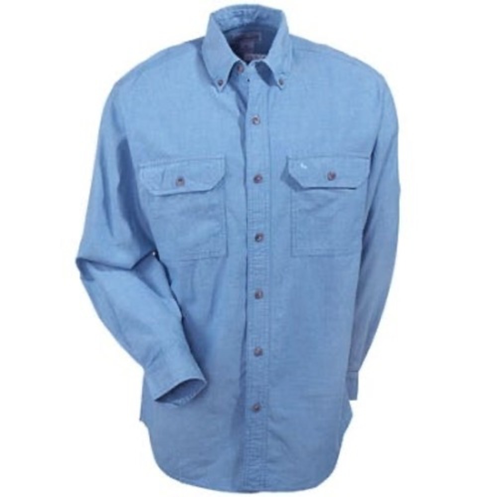 Carhartt Relaxed Fit‎ Long Sleeve Chambray Button Up Shirt XL Cotton Workwear